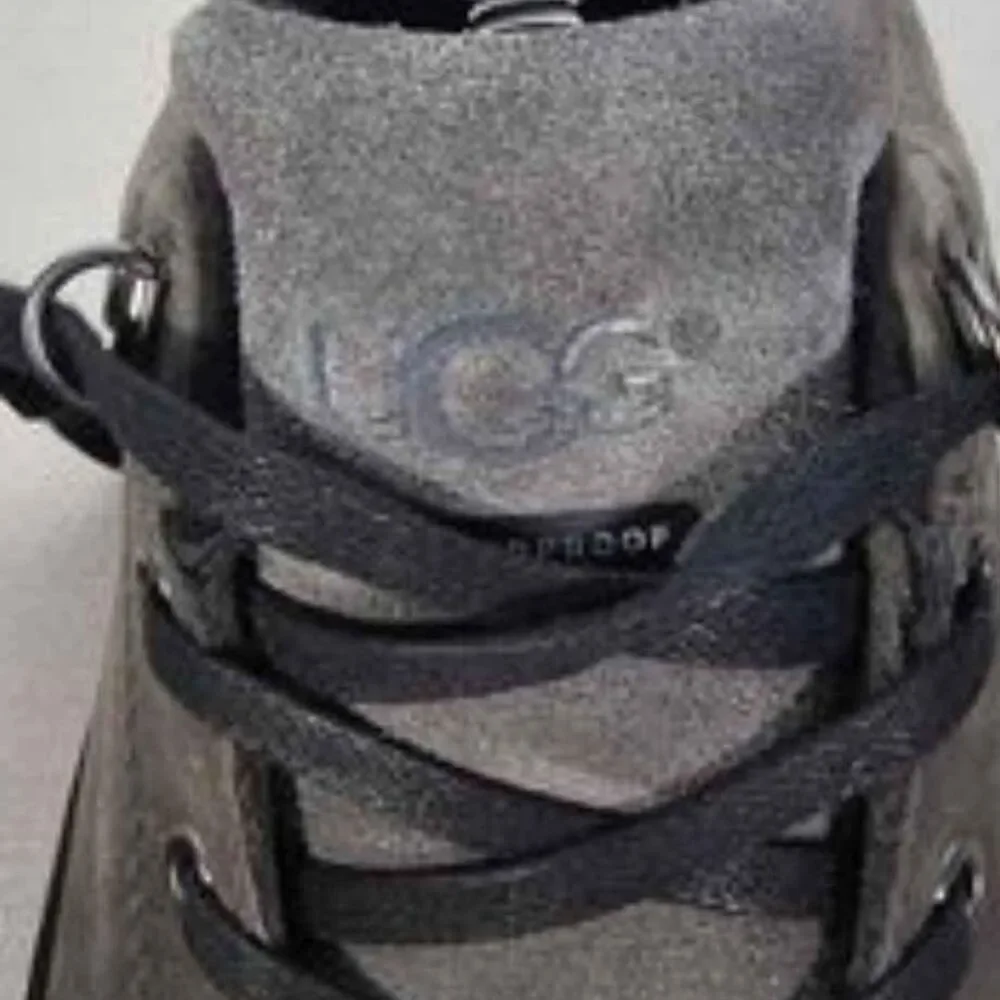Ugg Brock Men's Gray Nubuck Lace Up Waterproof Sneakers  - Men's Shoes 9